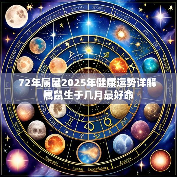 72年属鼠2025年健康运势详解 属鼠生于几月最好命