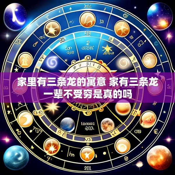 家里有三条龙的寓意 家有三条龙一辈不受穷是真的吗