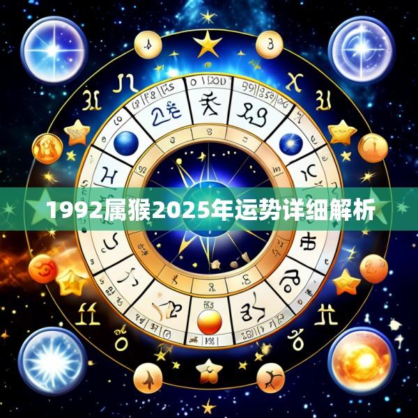1992属猴2025年运势详细解析