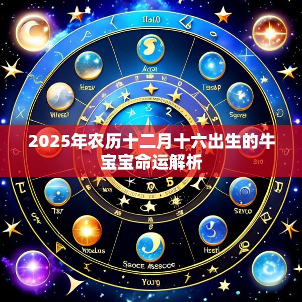 2025年农历十二月十六出生的牛宝宝命运解析