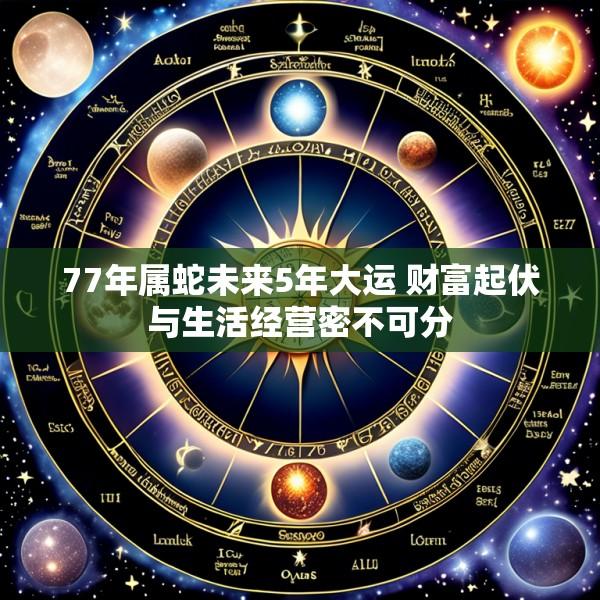 77年属蛇未来5年大运 财富起伏与生活经营密不可分