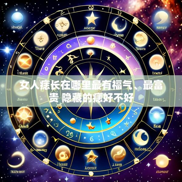 女人痣长在哪里最有福气、最富贵 隐藏的痣好不好