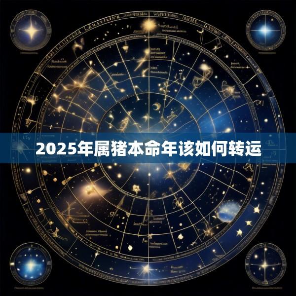 2025年属猪本命年该如何转运