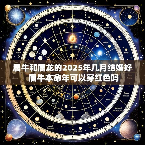 属牛和属龙的2025年几月结婚好 属牛本命年可以穿红色吗