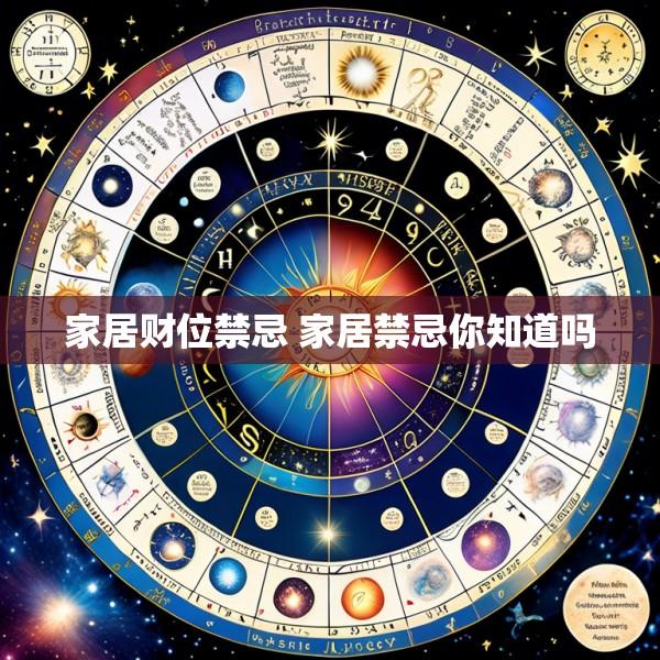 家居财位禁忌 家居禁忌你知道吗