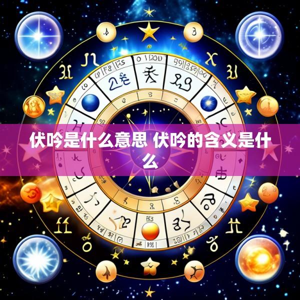 伏吟是什么意思 伏吟的含义是什么