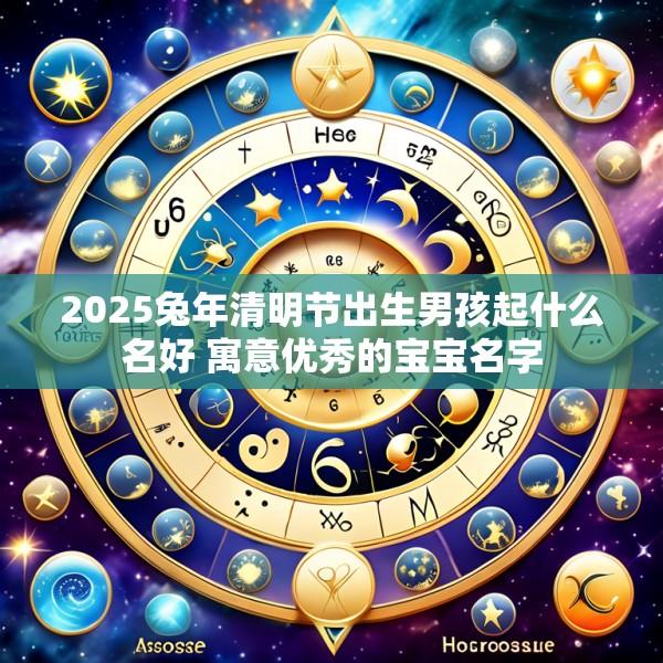 2025兔年清明节出生男孩起什么名好 寓意优秀的宝宝名字