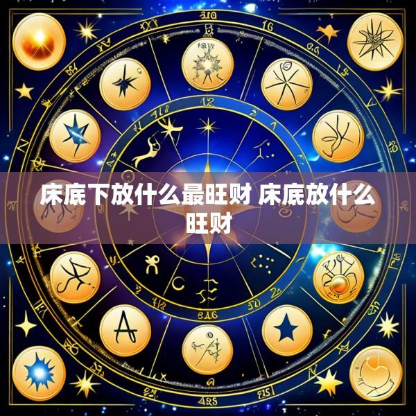 床底下放什么最旺财 床底放什么旺财
