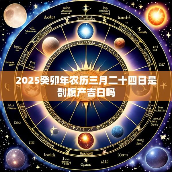 2025癸卯年农历三月二十四日是剖腹产吉日吗