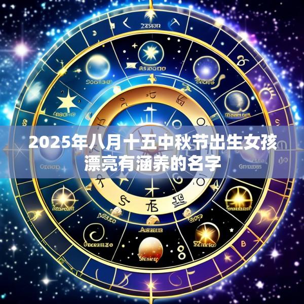 2025年八月十五中秋节出生女孩漂亮有涵养的名字
