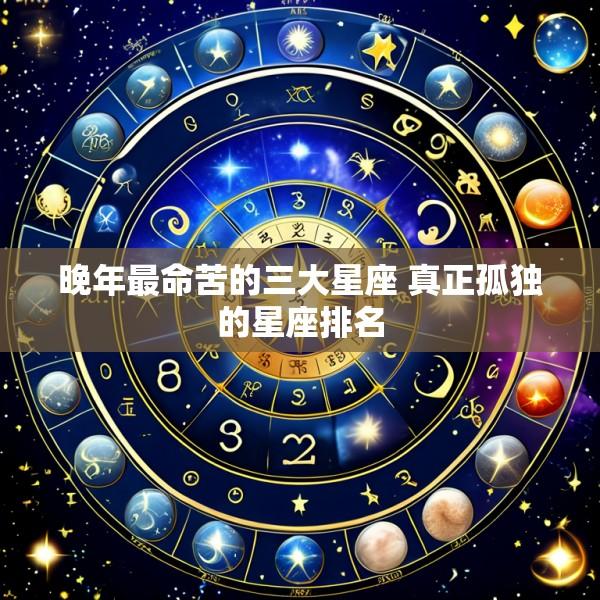 晚年最命苦的三大星座 真正孤独的星座排名