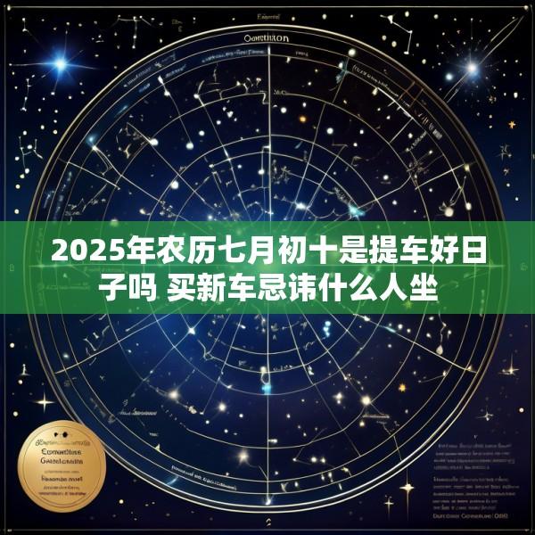 2025年农历七月初十是提车好日子吗 买新车忌讳什么人坐