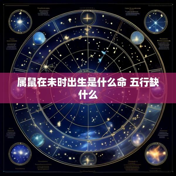属鼠在未时出生是什么命 五行缺什么