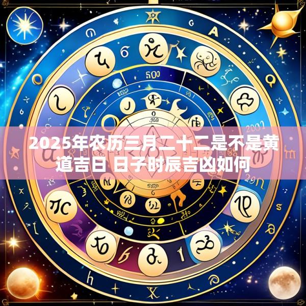 2025年农历三月二十二是不是黄道吉日 日子时辰吉凶如何