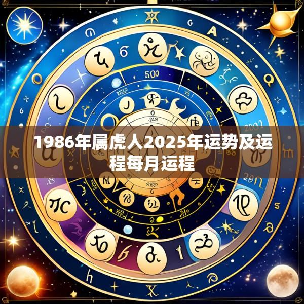1986年属虎人2025年运势及运程每月运程