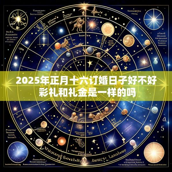 2025年正月十六订婚日子好不好 彩礼和礼金是一样的吗