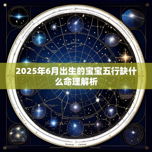 2025年6月出生的宝宝五行缺什么命理解析