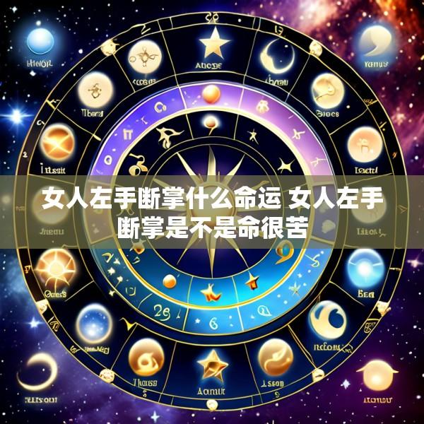 女人左手断掌什么命运 女人左手断掌是不是命很苦