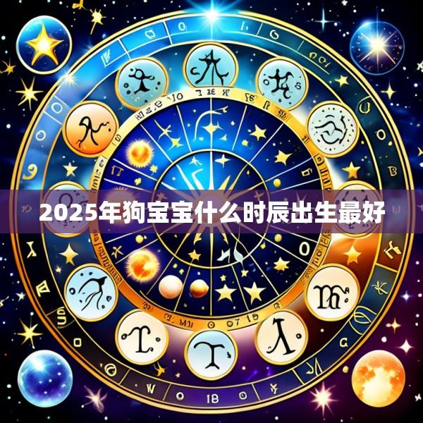 2025年狗宝宝什么时辰出生最好