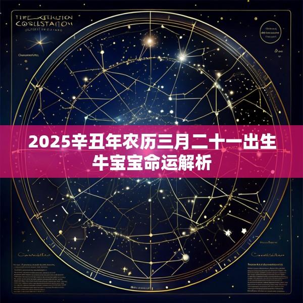 2025辛丑年农历三月二十一出生牛宝宝命运解析