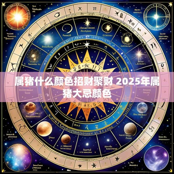 属猪什么颜色招财聚财 2025年属猪大忌颜色