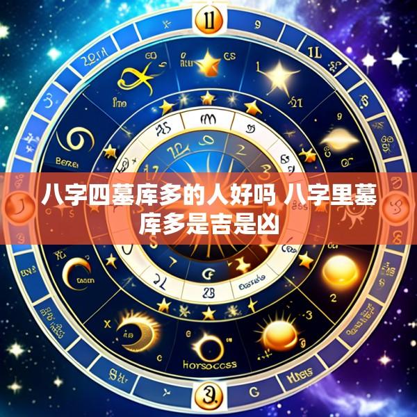 八字四墓库多的人好吗 八字里墓库多是吉是凶