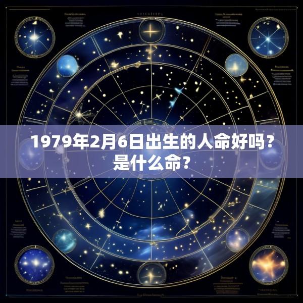 1979年2月6日出生的人命好吗？是什么命？