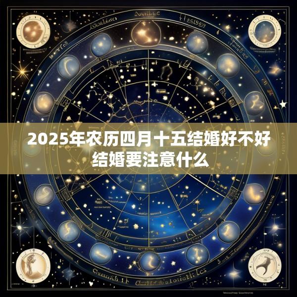2025年农历四月十五结婚好不好 结婚要注意什么