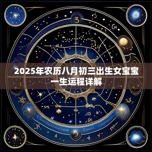 2025年农历八月初三出生女宝宝一生运程详解