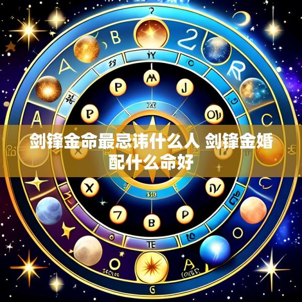 剑锋金命最忌讳什么人 剑锋金婚配什么命好