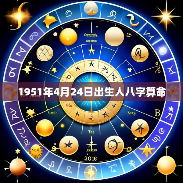 1951年4月24日出生人八字算命
