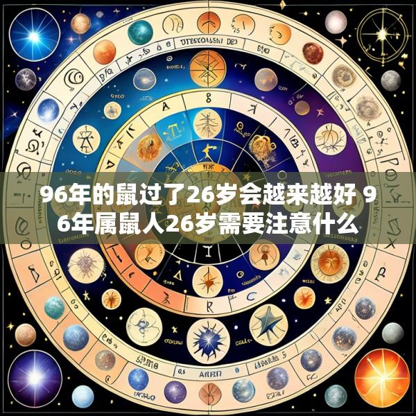 96年的鼠过了26岁会越来越好 96年属鼠人26岁需要注意什么