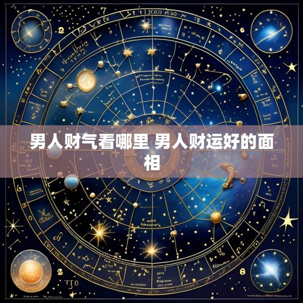男人财气看哪里 男人财运好的面相