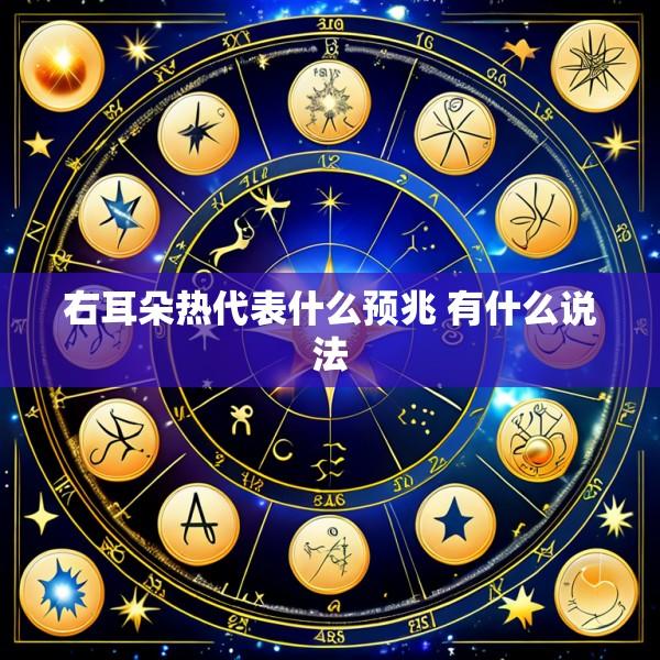 右耳朵热代表什么预兆 有什么说法