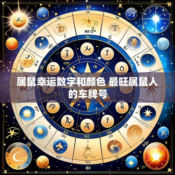 属鼠幸运数字和颜色 最旺属鼠人的车牌号