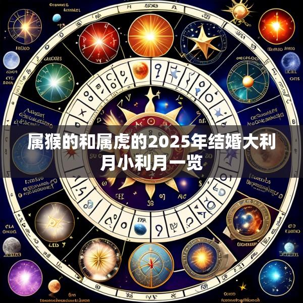 属猴的和属虎的2025年结婚大利月小利月一览