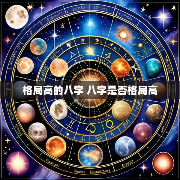 格局高的八字 八字是否格局高