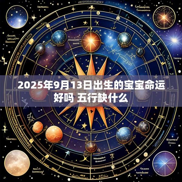 2025年9月13日出生的宝宝命运好吗 五行缺什么