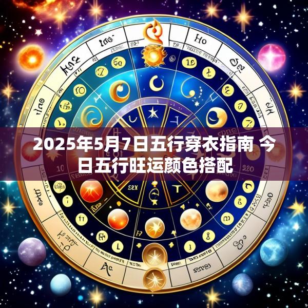 2025年5月7日五行穿衣指南 今日五行旺运颜色搭配