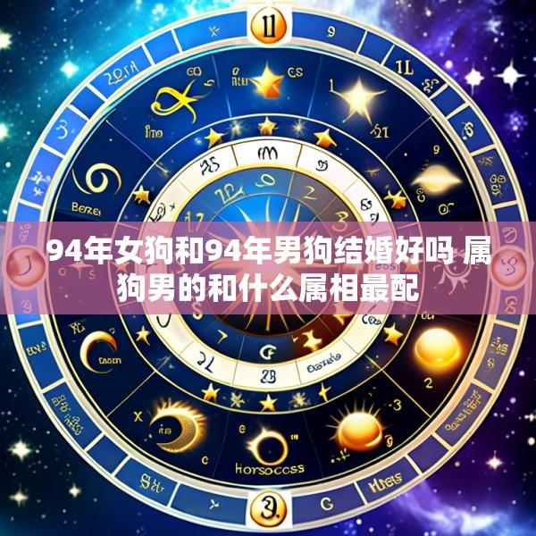 94年女狗和94年男狗结婚好吗 属狗男的和什么属相最配