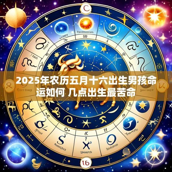 2025年农历五月十六出生男孩命运如何 几点出生最苦命