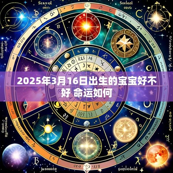 2025年3月16日出生的宝宝好不好 命运如何