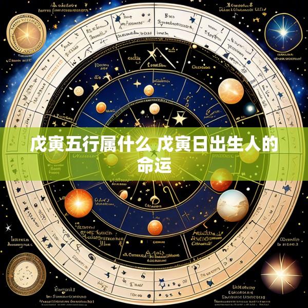 戊寅五行属什么 戊寅日出生人的命运