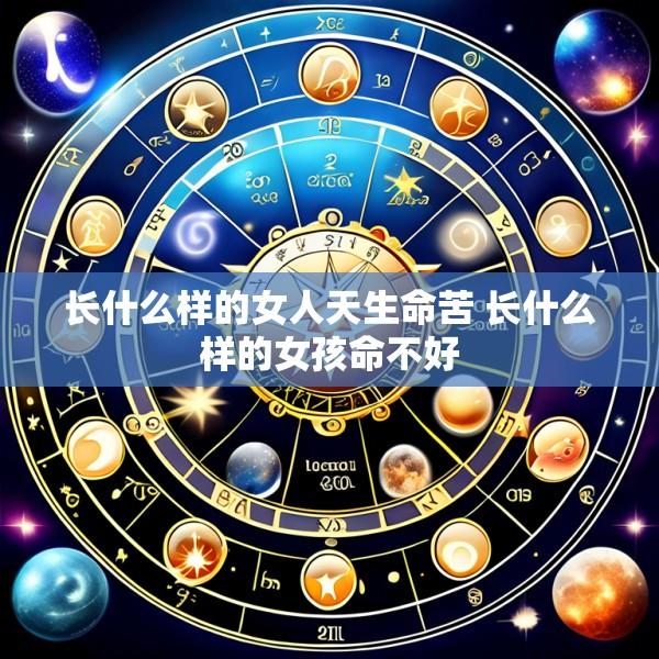 长什么样的女人天生命苦 长什么样的女孩命不好
