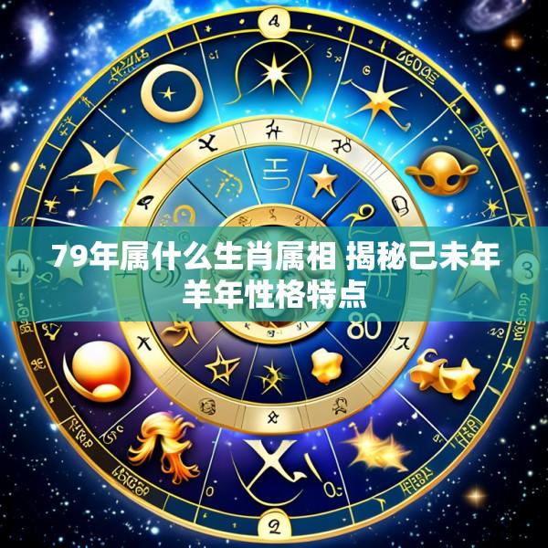 79年属什么生肖属相 揭秘己未年羊年性格特点