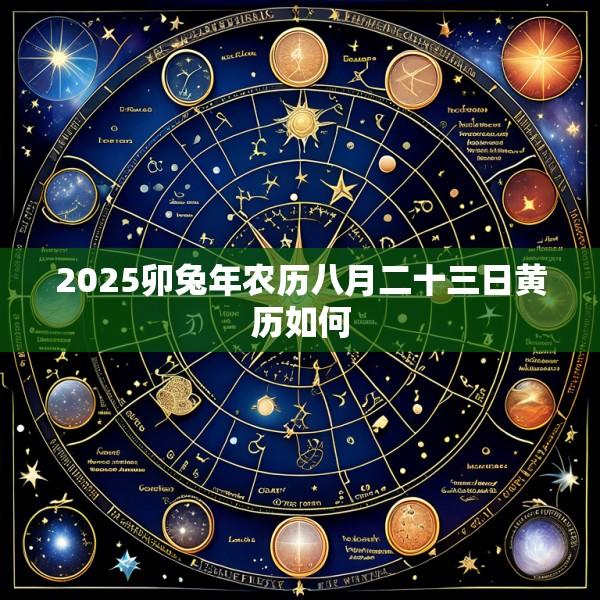 2025卯兔年农历八月二十三日黄历如何