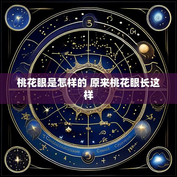 桃花眼是怎样的 原来桃花眼长这样