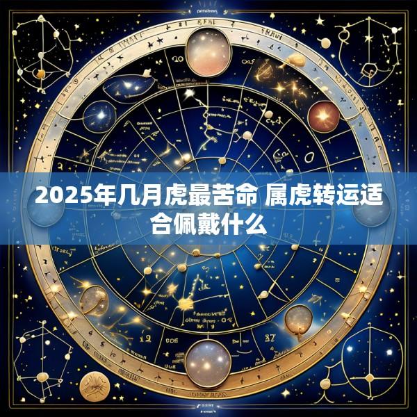2025年几月虎最苦命 属虎转运适合佩戴什么