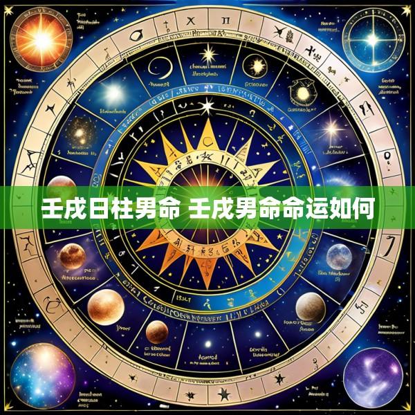 壬戌日柱男命 壬戌男命命运如何