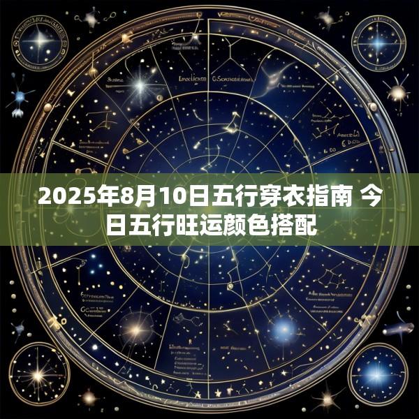 2025年8月10日五行穿衣指南 今日五行旺运颜色搭配